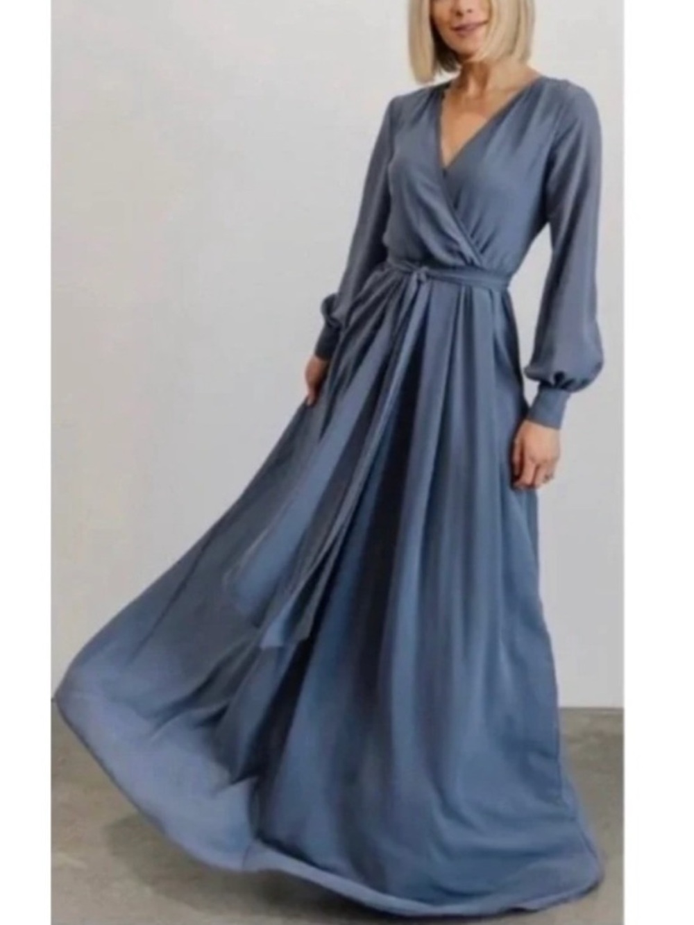 NWT Baltic Born Lydia Slate Blue Maxi Dress Size Small